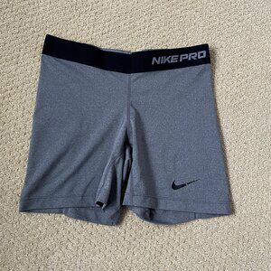 Nike Pro Compression Shorts 4" Gray Women's Small